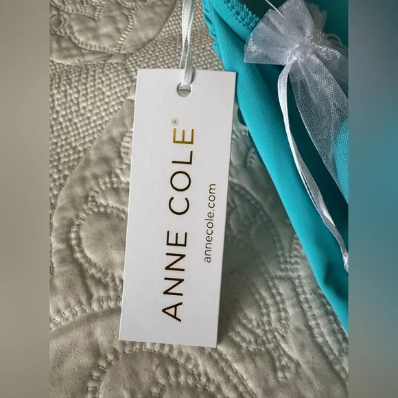 NWT Anne Cole Turquoise Swimsuit size 10 - Picture 4 of 5